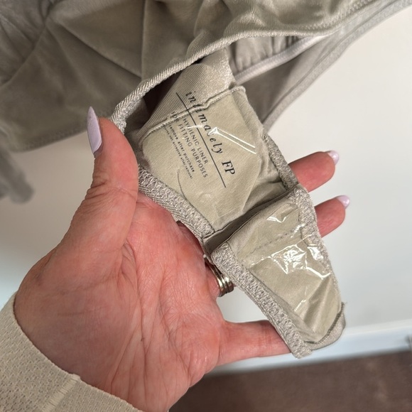 Intimately Free People Turnt Bodysuit Silver Size Large - Picture 6 of 7